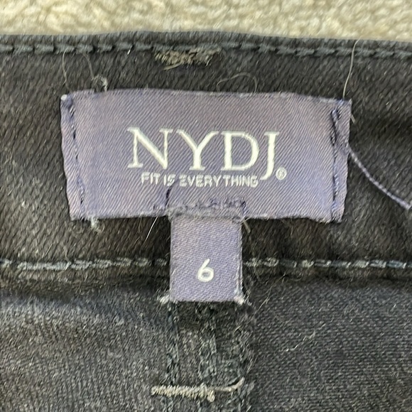 NYDJ Sheri Slim Jeans Black Lift Tuck Stretch Everyday Chic Sz 6 - Picture 12 of 15